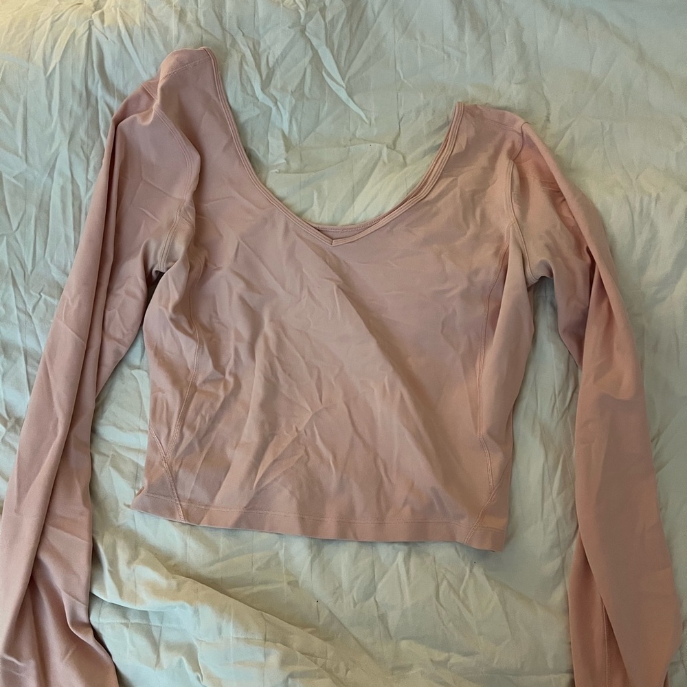lululemon athletica Blush Long Sleeve Tee
